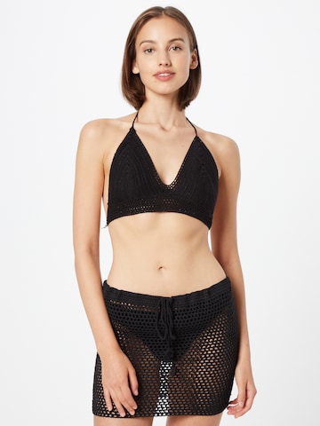 Nasty Gal Triangel Bikini in Zwart: voorkant