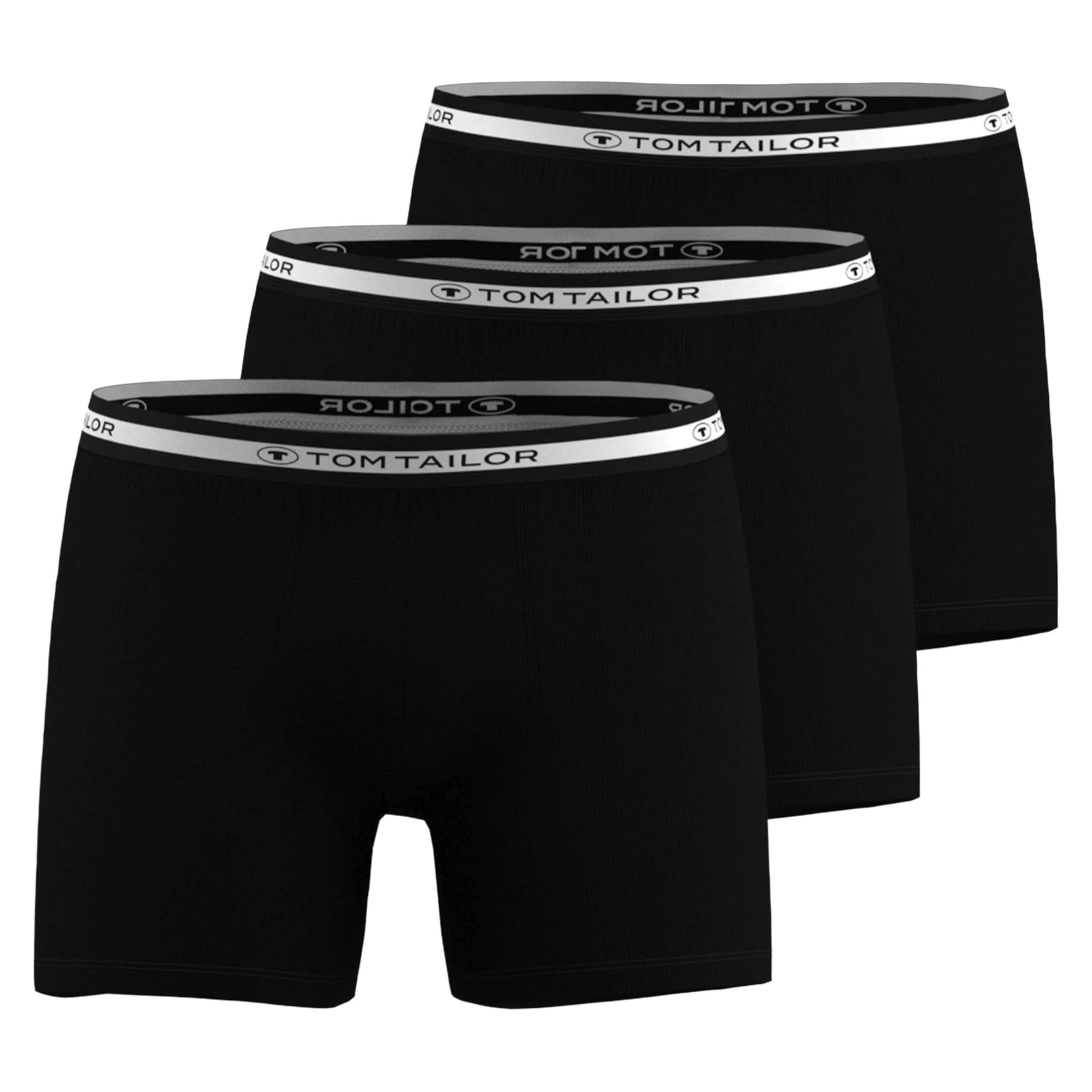 TOM TAILOR Boxershorts in M in de kleur Zwart / Wit, Productweergave