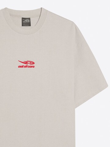 T-Shirt 'OUT OF CORE' Bershka en gris