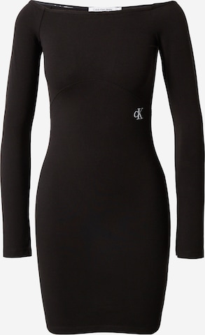 Calvin Klein Jeans Dress 'BARDOT' in Black: front