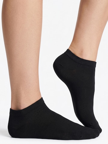 footstar Ankle Socks 'EVERYDAY!' in Black: front