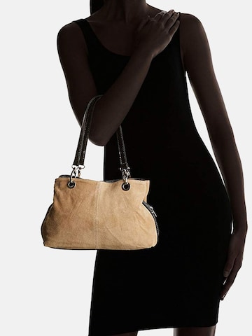 CHICCA BORSE Handbag in Beige: front