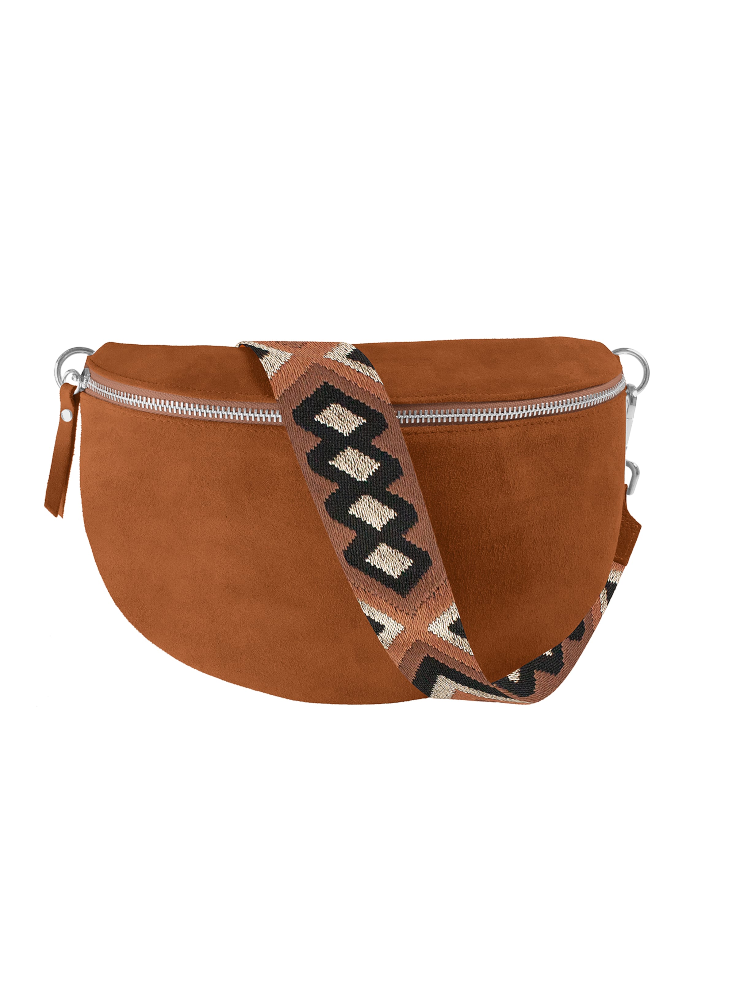 lePelou Gürteltasche 'ONDA large'‌‌‌‌ in Braun: Vorderseite