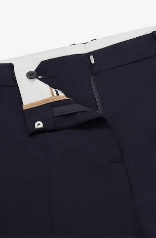 BOSS Slim fit Pleated Pants 'TILUNAH' in Blue