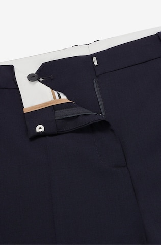 BOSS Black - Slimfit Pantalón de pinzas 'TILUNAH' en azul