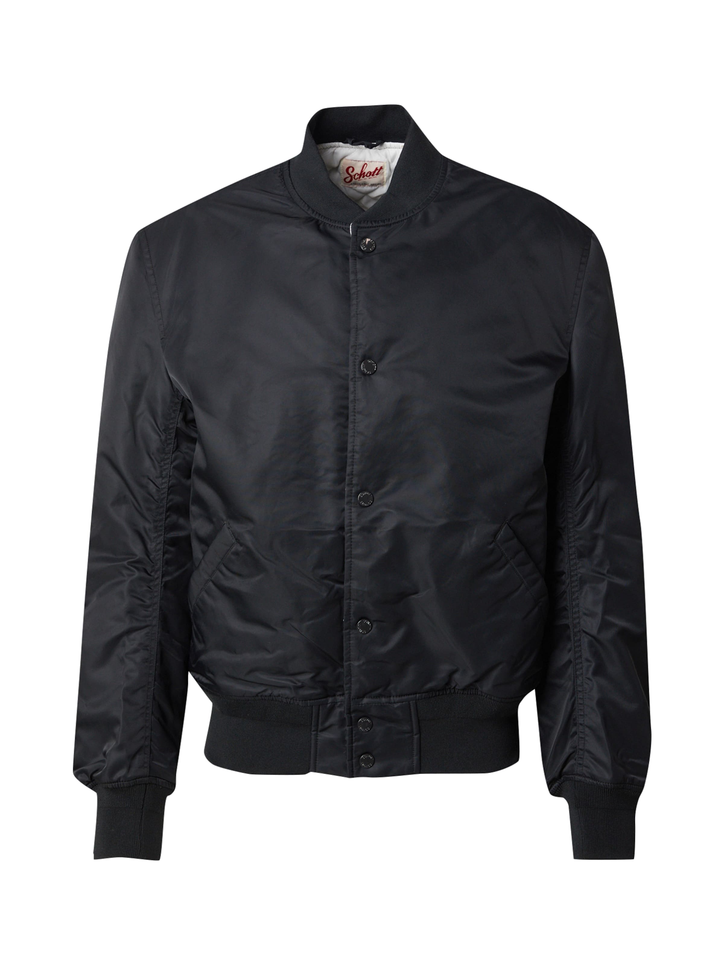 Schott NYC Välikausitakki värissä musta: etupuoli