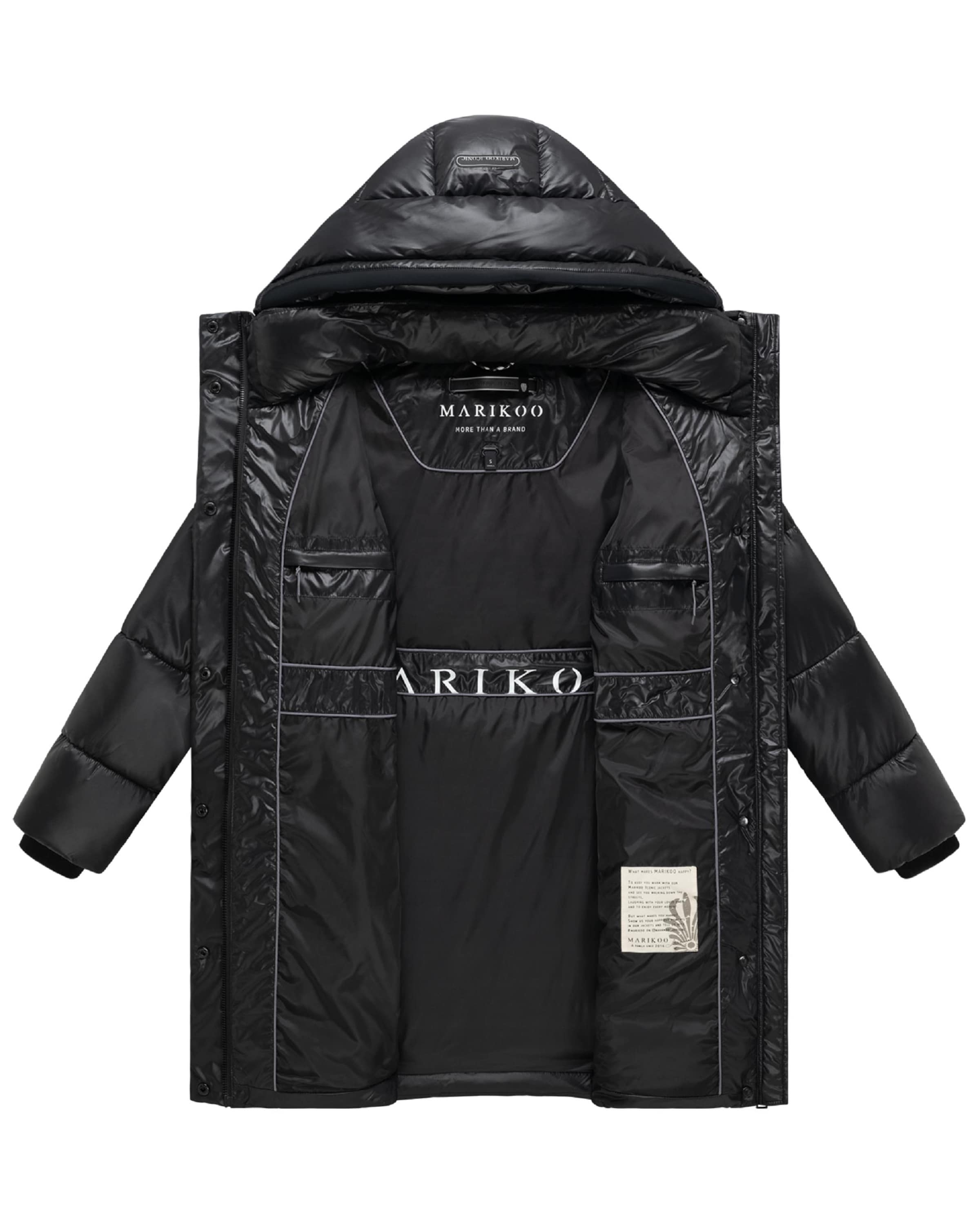 Manteau d’hiver 'Yumee XVI' MARIKOO en noir