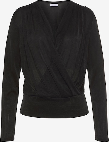 juoda LASCANA Marškinėliai: priekis