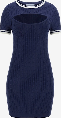 GUESS Knitted dress in Blue: front
