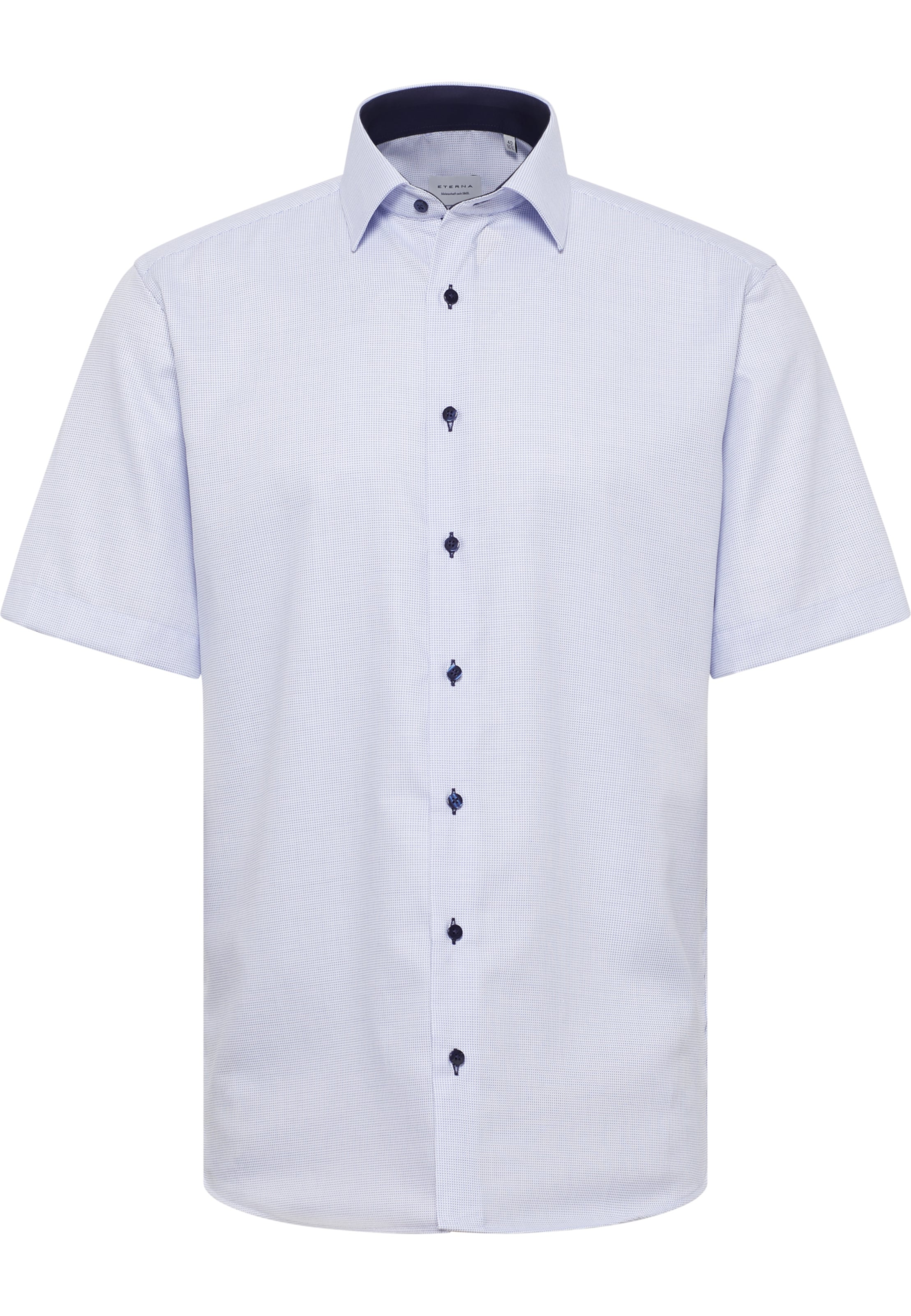 ETERNA Regular Fit Hemd in Blau: Vorderseite