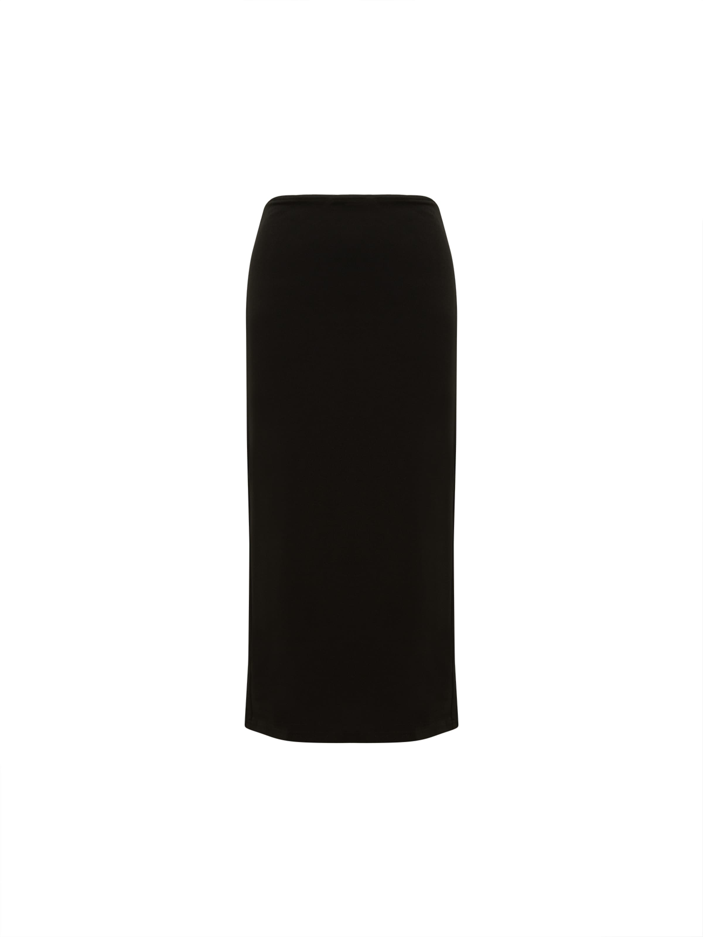 Tussah Skirt in Black: front
