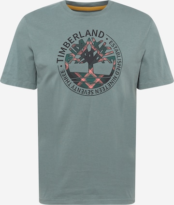 TIMBERLAND - Camiseta en verde: frente