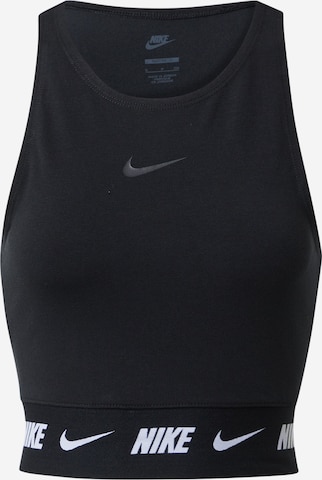 Nike Sportswear Τοπ σε μαύρο: μπροστά