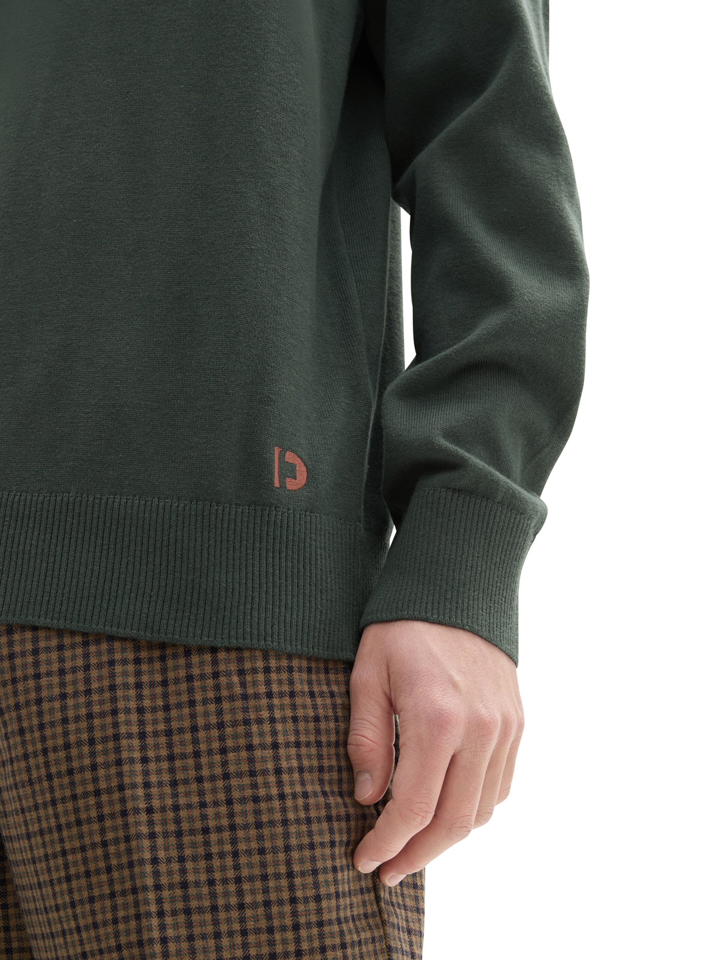 TOM TAILOR DENIM Sweater in Green