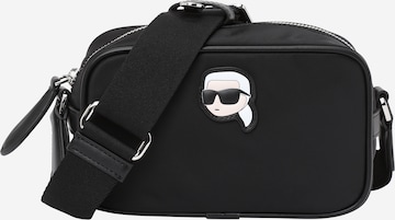 Karl Lagerfeld - Mala de ombro em preto: frente