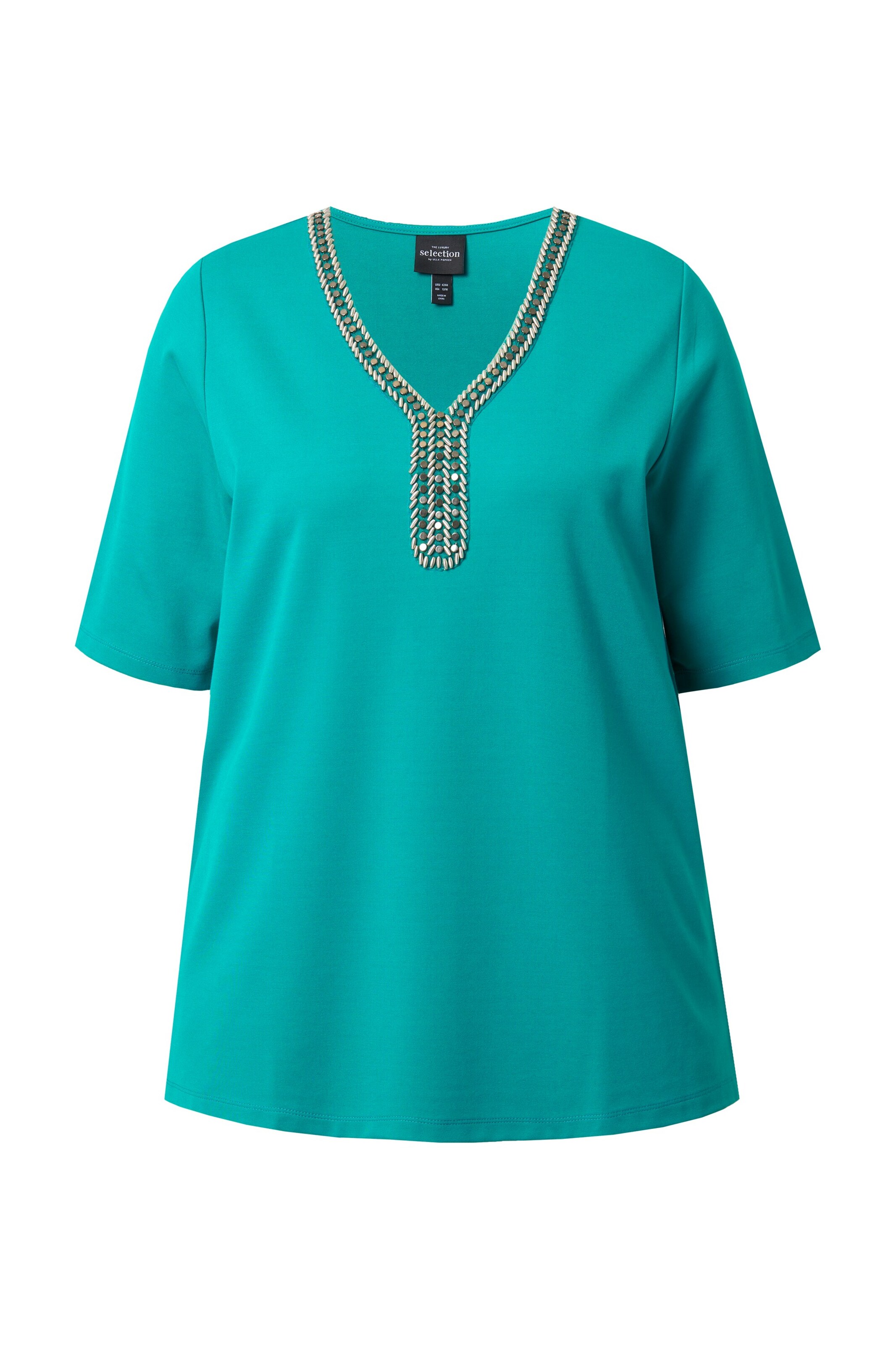 Ulla Popken Shirt in Blau: Vorderseite