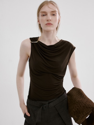 MANGO Top 'MILENA' - barna: elől