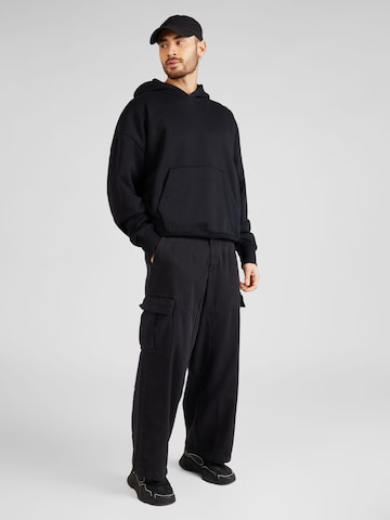 TOPMAN - Loosefit Calças cargo em preto