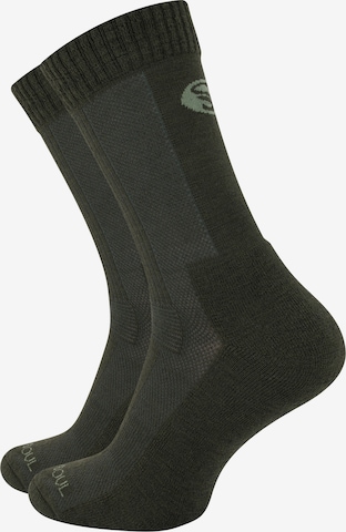 Chaussettes de sport Stark Soul en vert : devant