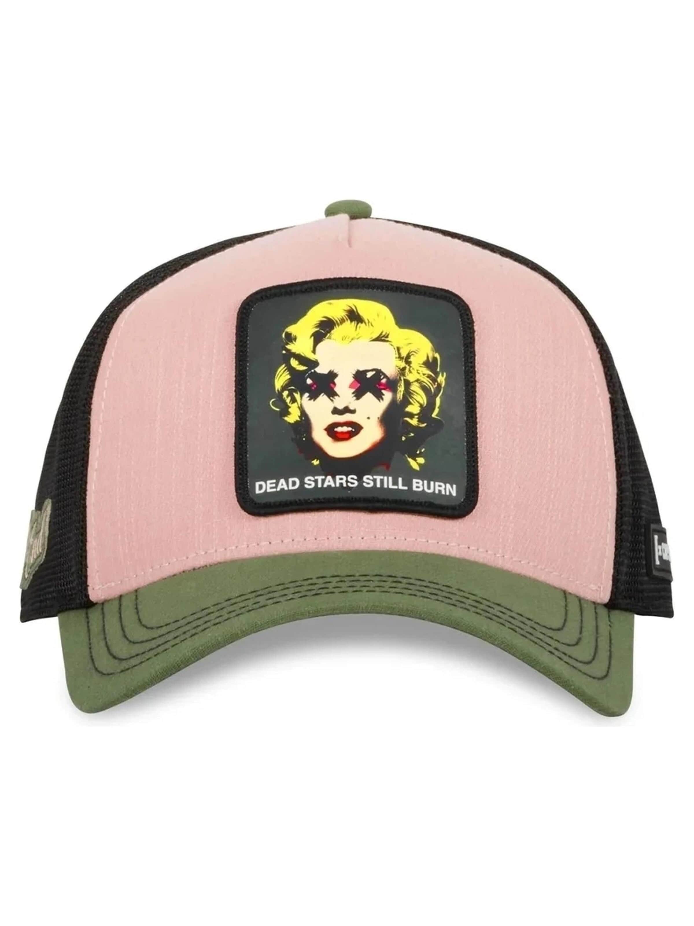 Capslab - Gorra 'Gorra capslab rosa marylin dead stars trucker cap' en rosa: frente