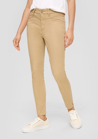 s.Oliver Slim fit Pants in Beige: front