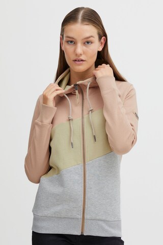 Oxmo Zip-Up Hoodie 'Aggi' in Pink: front