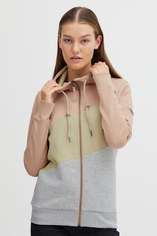 Oxmo - Sudadera con cremallera ' Aggi' en rosa: frente