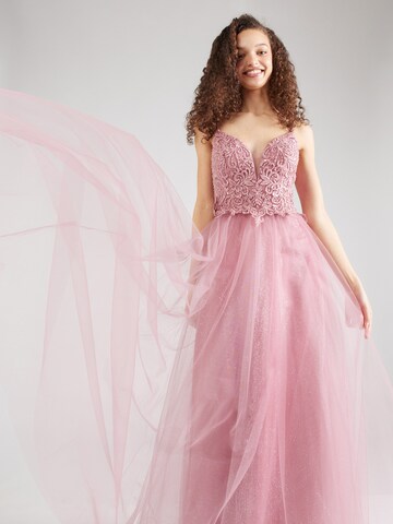 Robe de soirée Laona en rose