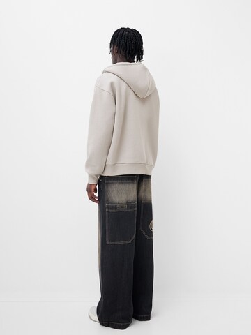 Bershka Sweat jacket in Grey