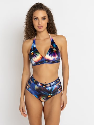 JIORO Triangel Bikinitop 'VIOLET' in Gemengde kleuren