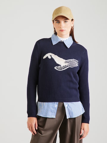 Pulover 'NESPOLA' de la Weekend Max Mara pe albastru: față