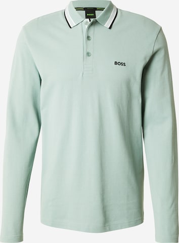 T-Shirt 'Plisy' BOSS en vert : devant