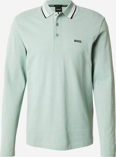 BOSS Paita 'Plisy' värissä minttu / musta / valkoinen, Tuotenäkymä