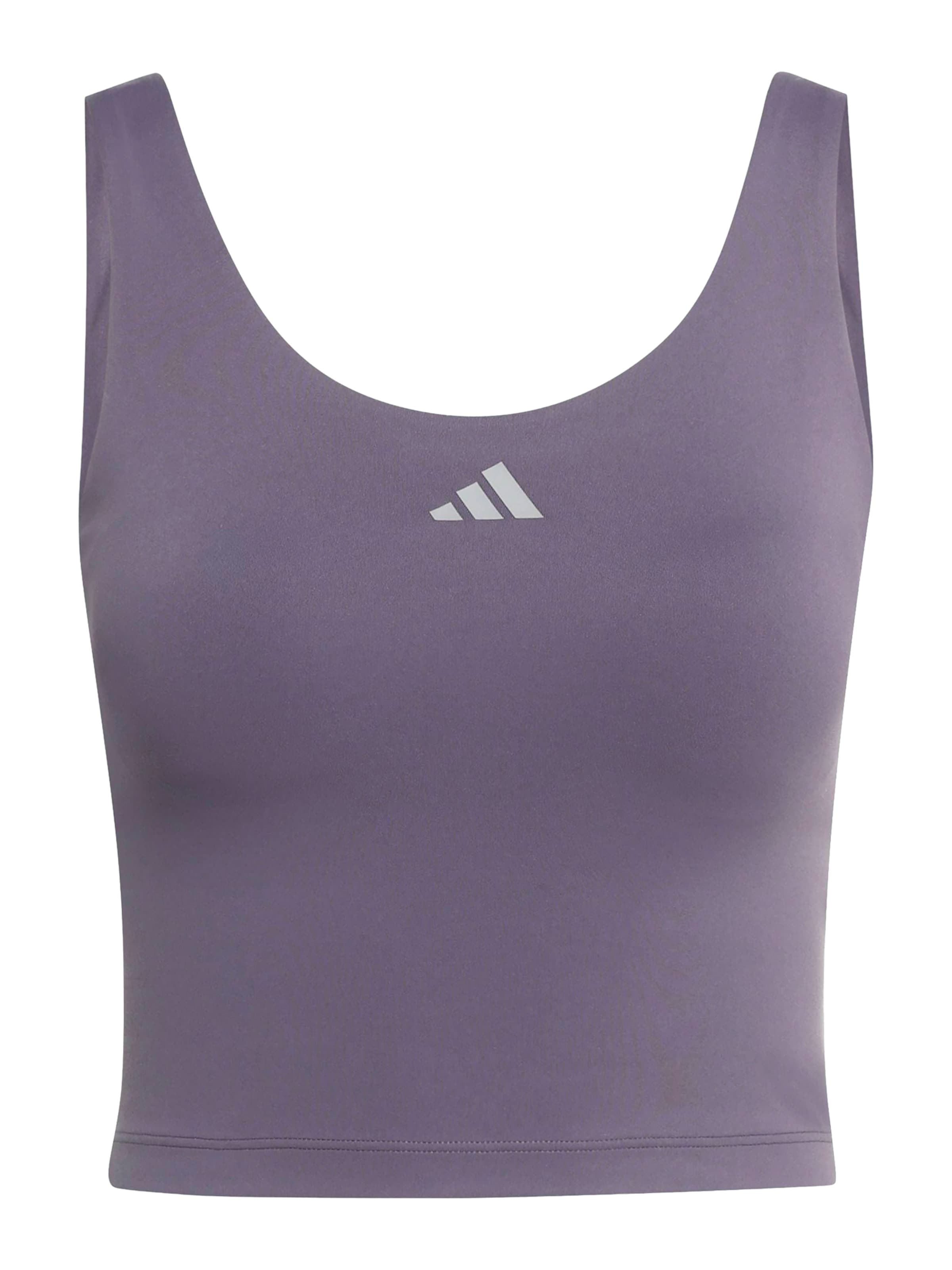 ADIDAS PERFORMANCE Bustier Top sportowy &#x27;Studio All Me&#x27; w kolorze szary: przód