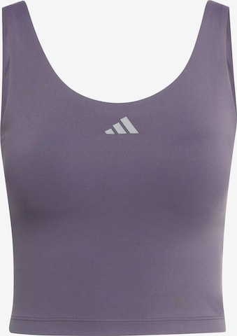 ADIDAS PERFORMANCE - Bustier Top deportivo 'Studio All Me' en gris: frente