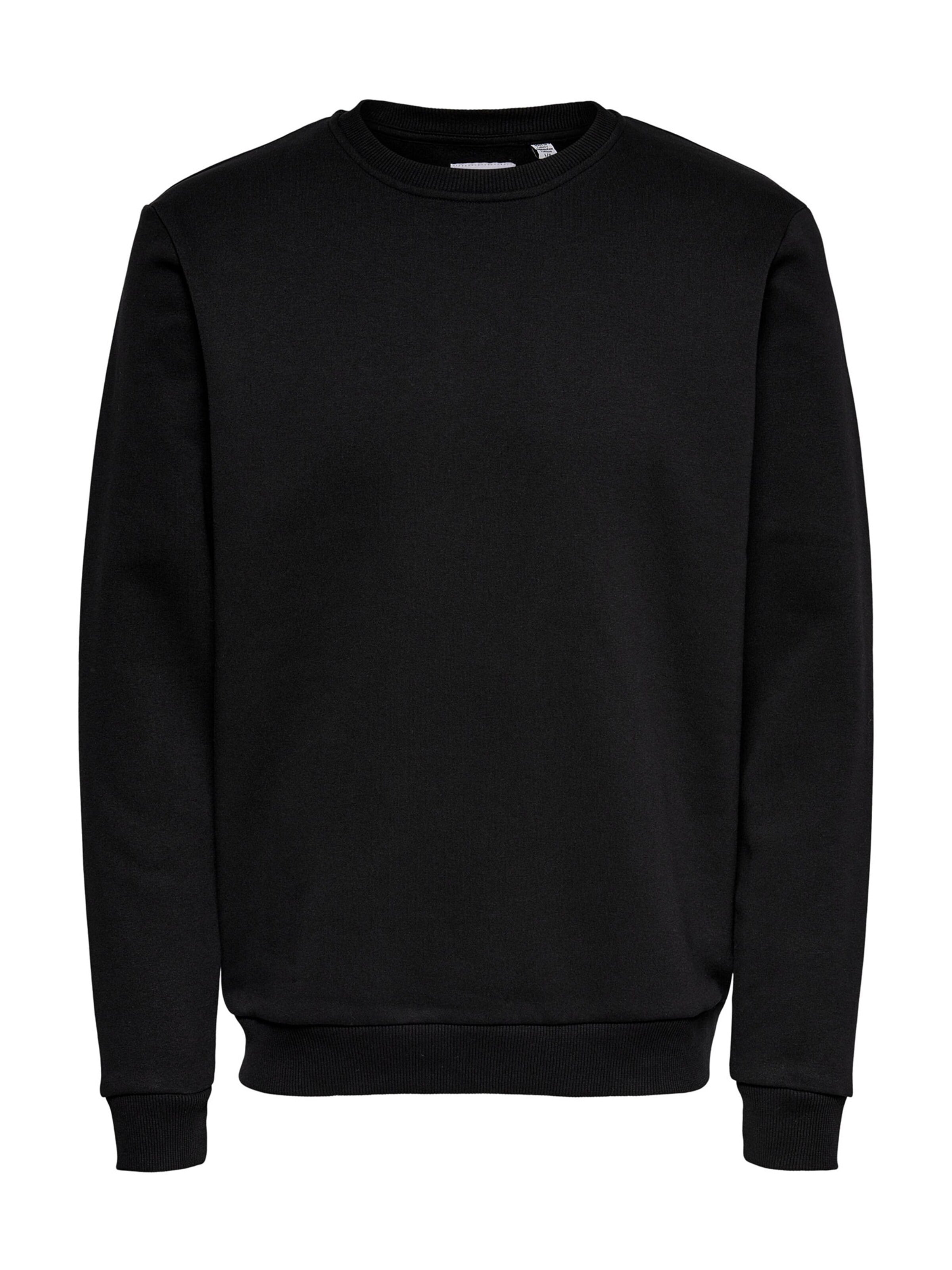 Only & Sons Sweatshirt 'Ceres' in Black: front