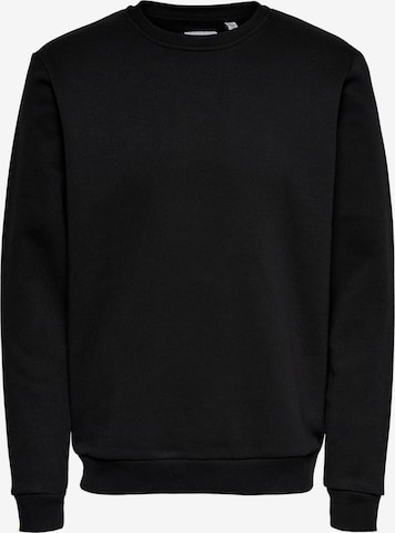Only & Sons Sweatshirt 'Ceres' in Black: front