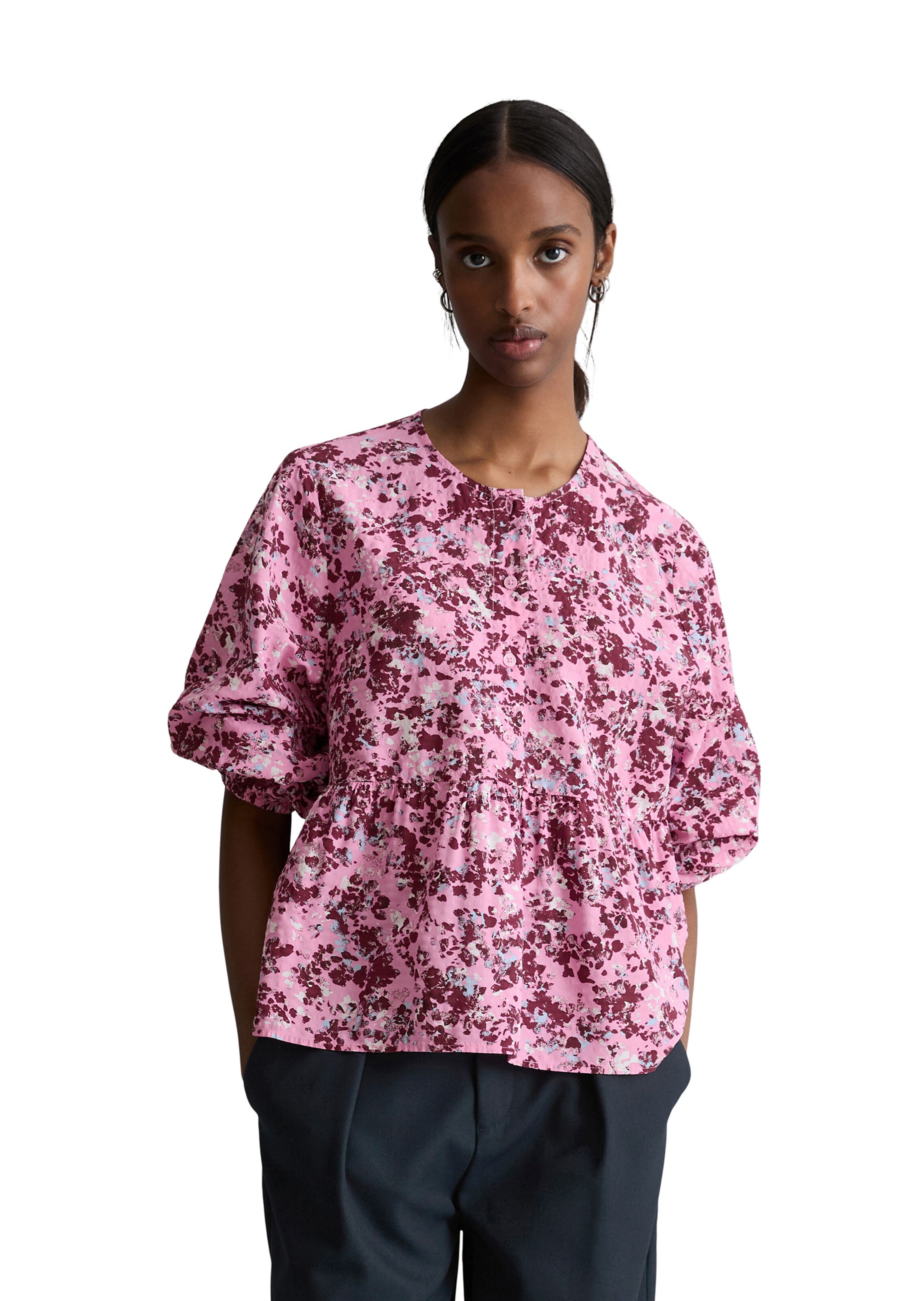 Marc O'Polo DENIM Bluse in Pink: Vorderseite