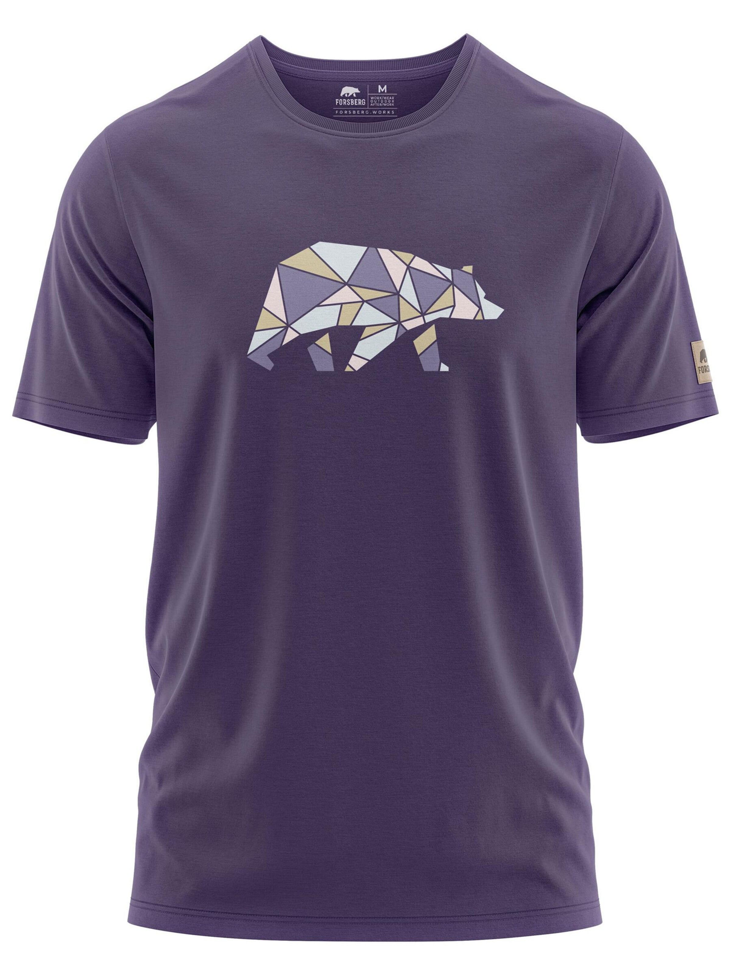 FORSBERG T-Shirt in Lila: Vorderseite