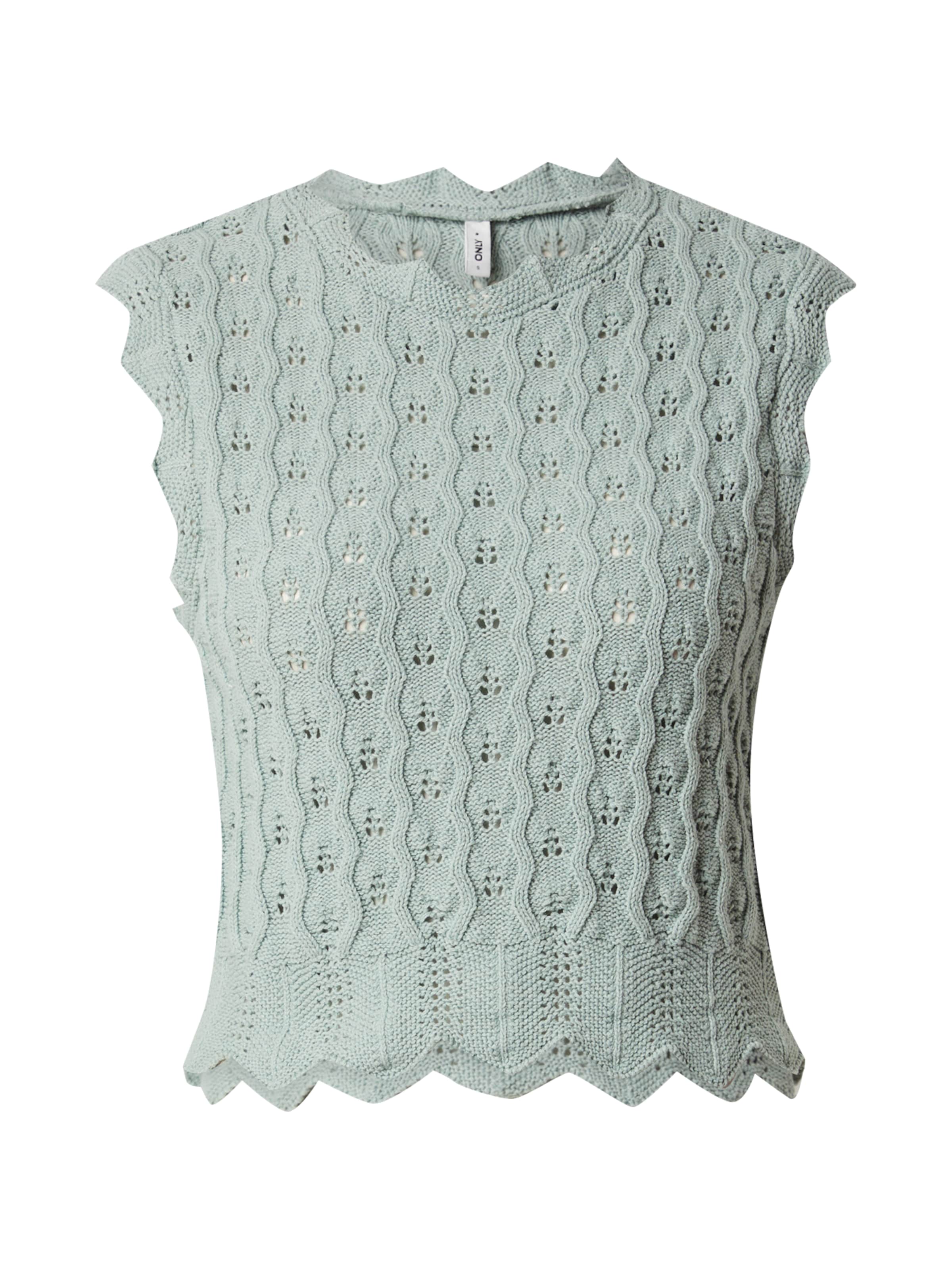 ONLY Вязаный топ 'ONLLUNA' в Зеленый: спереди