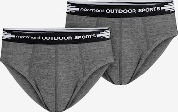 Sous-vêtements de sport normani en gris : devant