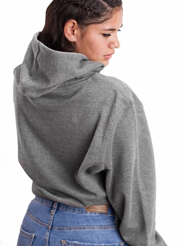 Manufaktur13 Sweatshirt 'Crop Hoodie' in Grau