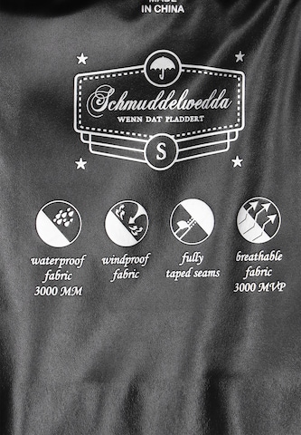 Schmuddelwedda Funktionsmantel 'Functional' in Schwarz