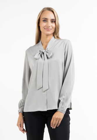 usha BLACK LABEL Blouse in Grijs: voorkant