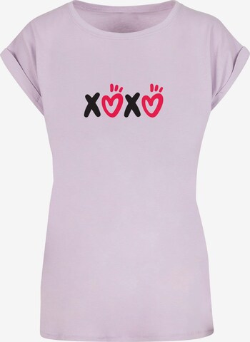 T-shirt 'Valentines Day - Xoxo' Merchcode en violet : devant