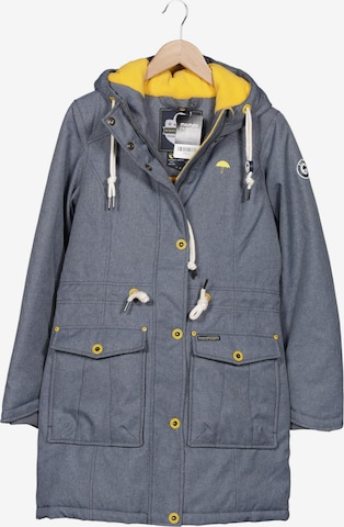 Schmuddelwedda Mantel S in Blau: Vorderseite