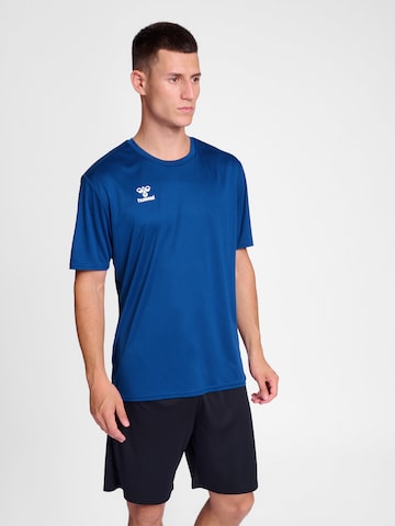 T-Shirt fonctionnel 'ESSENTIAL' Hummel en bleu : devant