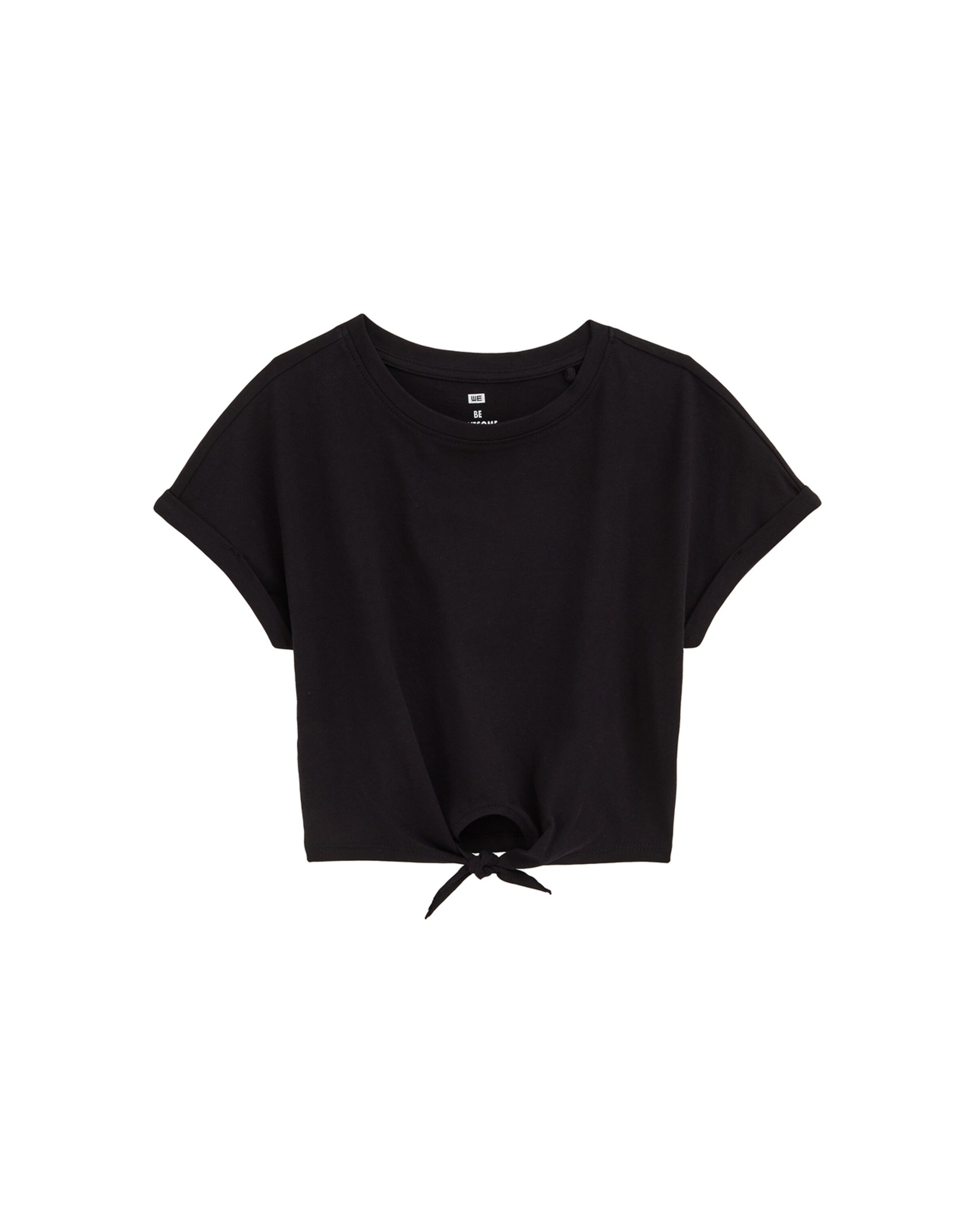 T-Shirt WE Fashion en noir : devant