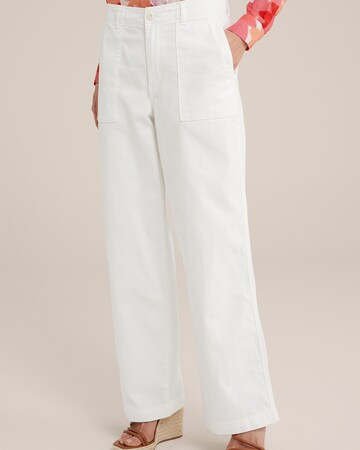 Loosefit Pantaloni di WE Fashion in bianco