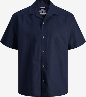 JACK & JONES Button Up Shirt 'Summer Resort' in Blue: front
